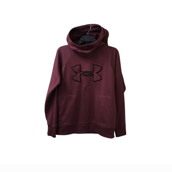 Under Armour Other - Under Armour Burgundy Coldgear Pullover Hoodie Medium